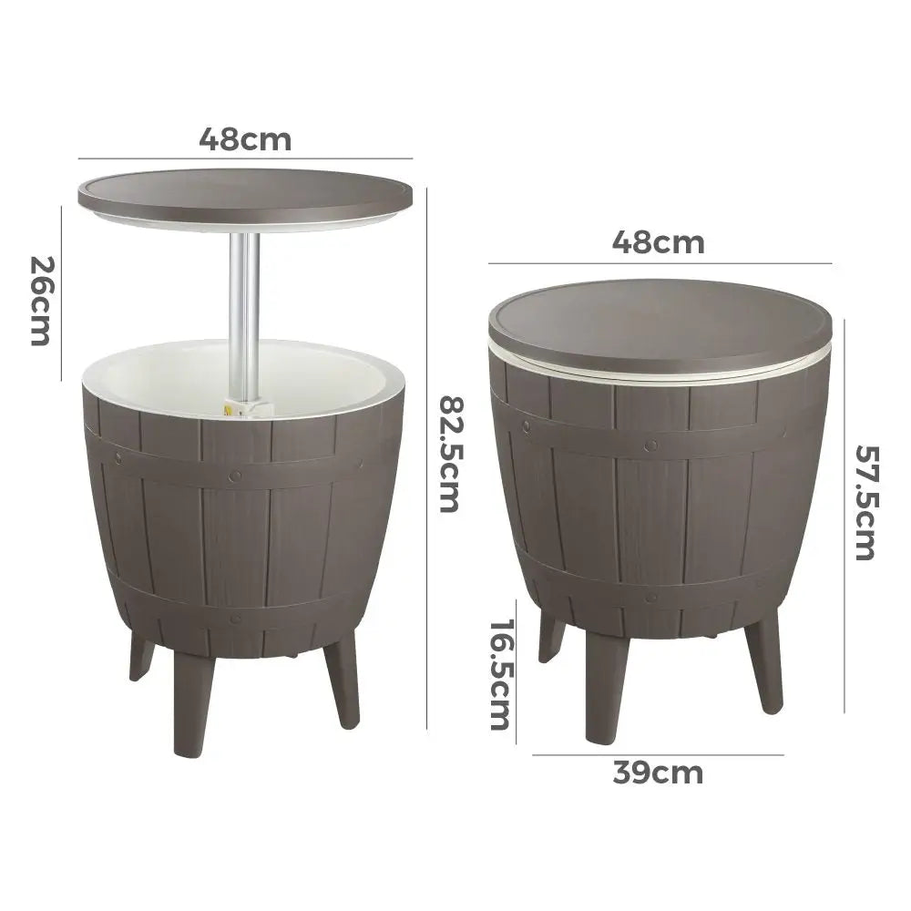 Taupe Cooler Table - Furniture > Outdoor