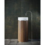 Tesoro pedestal basin Chrome - Furniture > Bathroom