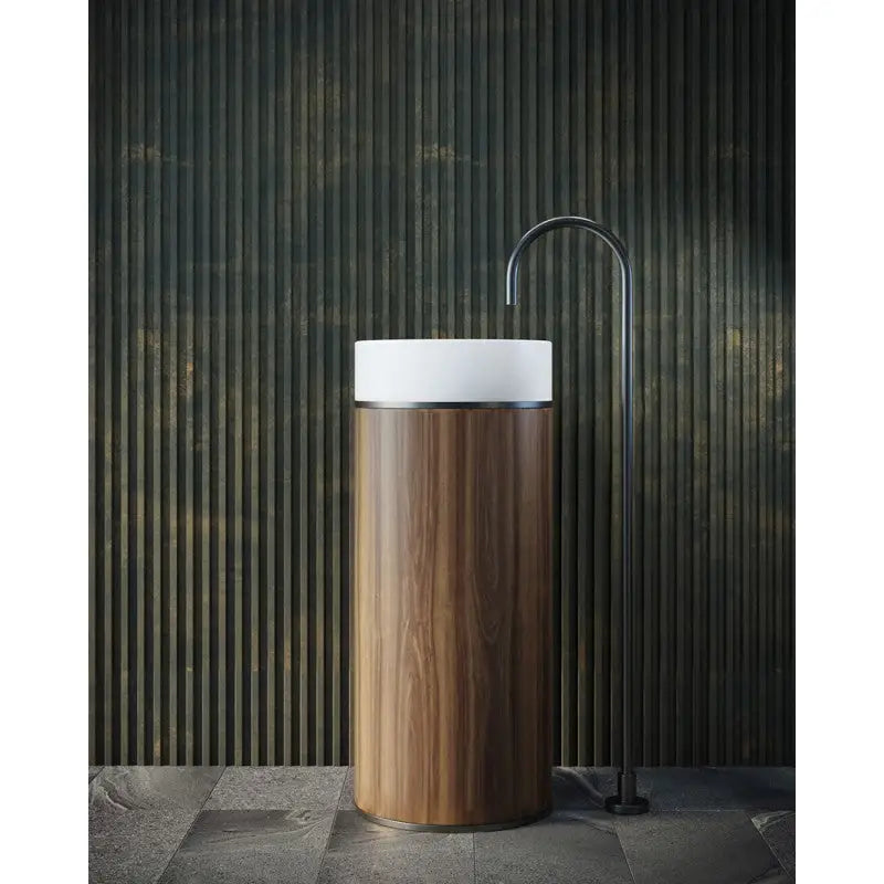 Tesoro pedestal basin Gun Metal - Furniture > Bathroom