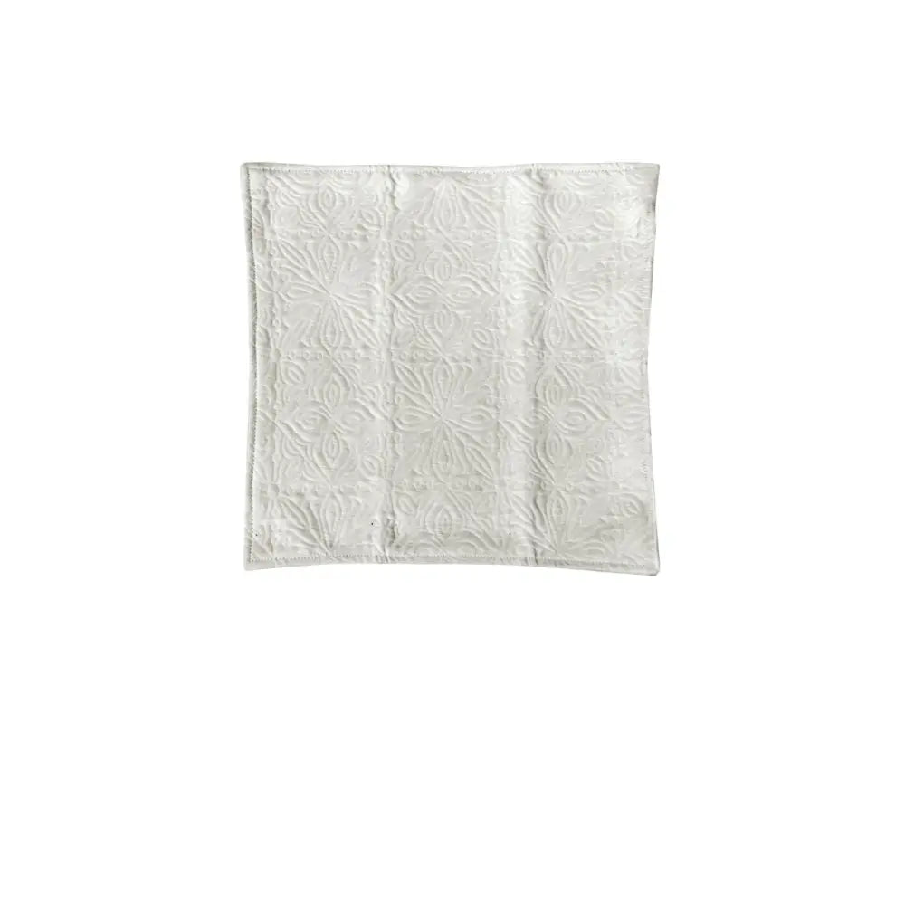 Tessa Embossed Cushion Cover Marshmallow - Home & Garden > Bedding