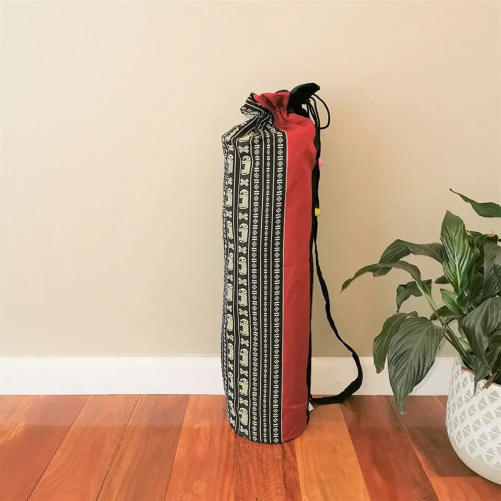 Thai Boho Yoga Mat Carry Bag RedEle - Home & Garden > Decor