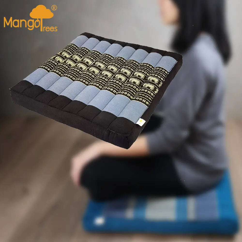 Thai Kapok Meditation Cushion Yoga Seat BlueEle - Home & Garden > Decor