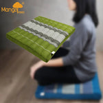 Thai Kapok Meditation Cushion Yoga Seat Green - Home & Garden > Decor