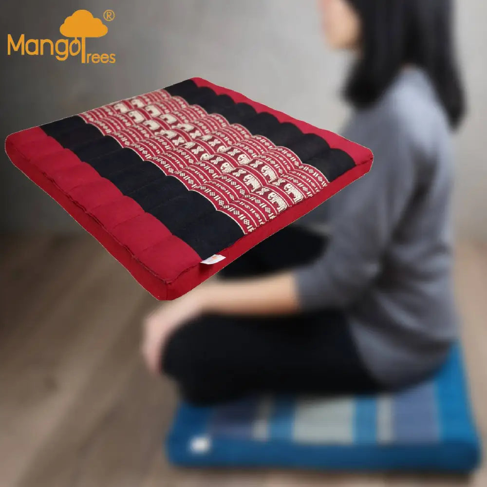Thai Kapok Meditation Cushion Yoga Seat RedEle - Home & Garden > Decor
