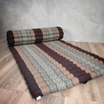 Thai Kapok Roll Up Mattress Foldout Mat Brown - Home & Garden > Decor