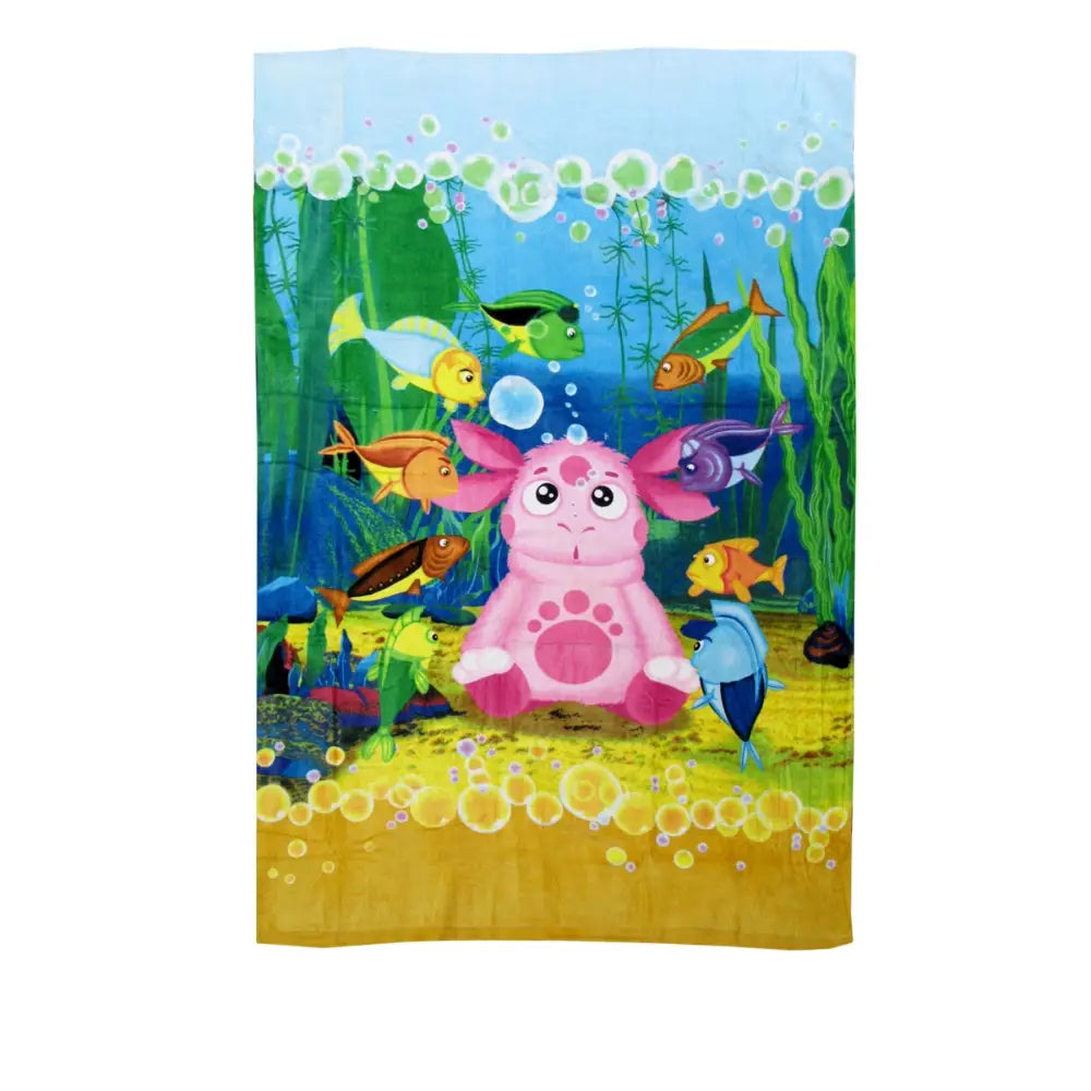 The Adventure of Luntik Beach Towel Moonzy Underwater - Home & Garden > Bathroom Accessories