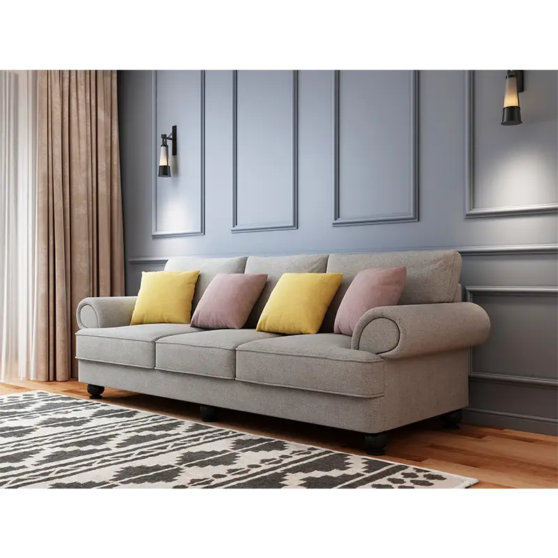 The Cloud Nine 3-Seater Sofa Grey - Furniture > Sofas > Sofas & Sofa Beds