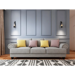 The Cloud Nine 3-Seater Sofa Grey - Furniture > Sofas > Sofas & Sofa Beds
