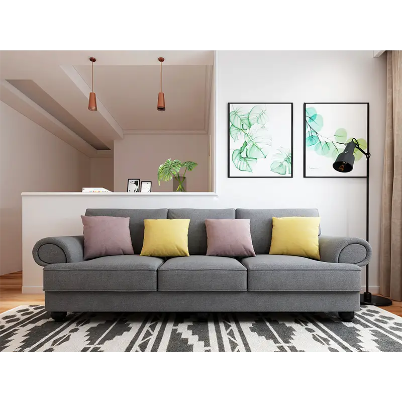 The Cloud Nine 3-Seater Sofa Slate Grey - Furniture > Sofas > Sofas & Sofa Beds