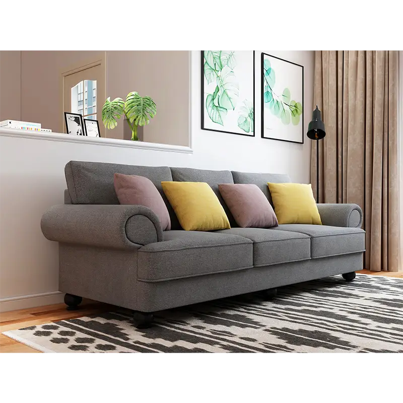 The Cloud Nine 3-Seater Sofa Slate Grey - Furniture > Sofas > Sofas & Sofa Beds