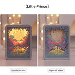 The Little Prince 3D Paper Carving Night Light - USB Or Battery Powered Decorative Bedside Lamp | Atmosphere Lamp