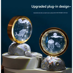 The Moon Galaxy Astronaut LED Night Light - Decorative Space-Themed Lamp with Starry Globe - Home & Garden > Lighting >