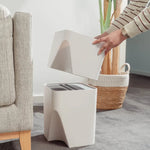 The set of 18L + 12L Stackable Plastic Kitchen Trash Bin Household Classification Storage Box - Pet Care > Cat Supplies