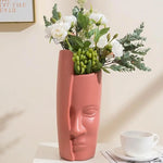 Thickened Drop-proof Vase with Dried Flower Ornaments - Rose Pink - Home & Garden > Decor > Vases & Table Decor