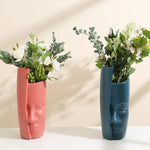 Thickened Drop-proof Vase with Dried Flower Ornaments - Rose Pink - Home & Garden > Decor > Vases & Table Decor
