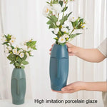 Thickened Pe Vase for Dried Flower Arrangements - Durable Drop-proof and Crack-proof - Light Green - Home & Garden >