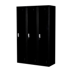 Three-Door Side by Side Office Gym Shed Storage Locker - Furniture > Office