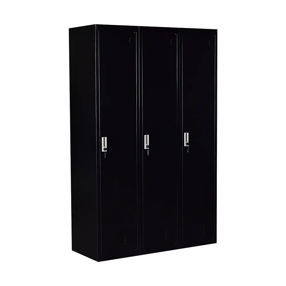 Three-Door Side by Side Office Gym Shed Storage Locker - Furniture > Office
