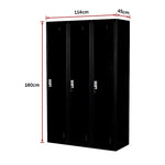Three-Door Side by Side Office Gym Shed Storage Locker - Furniture > Office