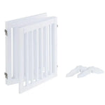 Three Panel Freestanding Dog Gate White - Pet Care > Dog Supplies > Cat & Dog Flaps