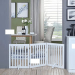 Three Panel Freestanding Dog Gate White - Pet Care > Dog Supplies > Cat & Dog Flaps