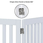 Three Panel Freestanding Dog Gate White - Pet Care > Dog Supplies > Cat & Dog Flaps