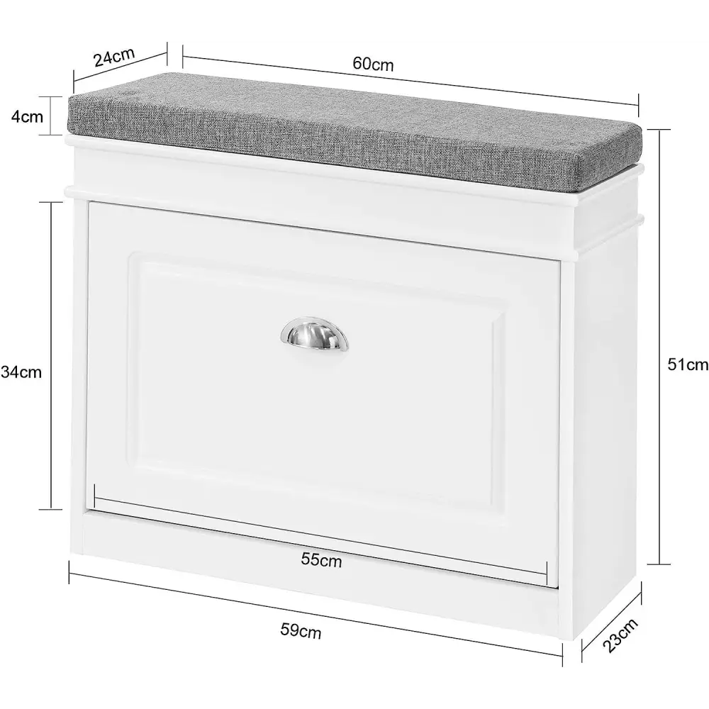 Tilt-Out Shoe Cabinet Shoe Rack - Furniture > Living Room > Shoe Storage