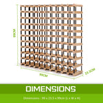 Timber Wine Rack Storage Cellar Organiser 110 Bottle - Home & Garden > Kitchenware