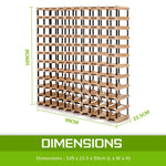 Timber Wine Rack Storage Cellar Organiser 120 Bottle - Home & Garden > Kitchenware