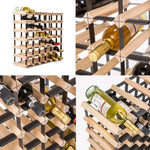 Timber Wine Rack Storage Cellar Organiser 42 Bottle - Home & Garden > Kitchenware