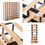 Timber Wine Rack Storage Cellar Organiser 72 Bottle - Home & Garden > Kitchenware