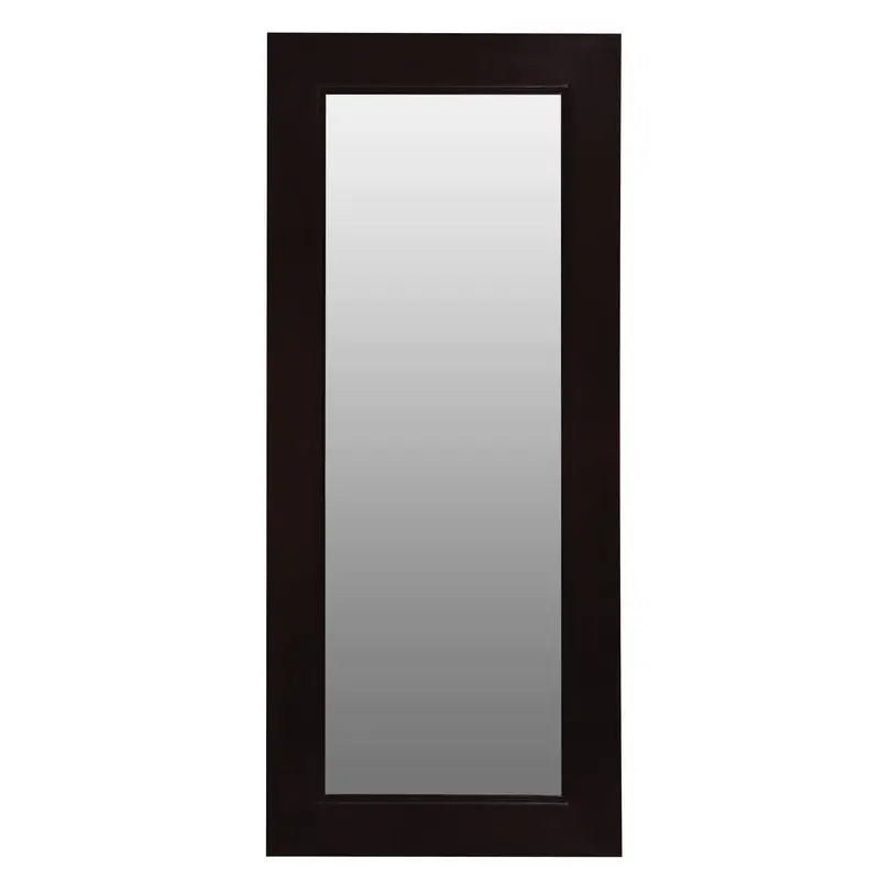 Toby Solid Mahogany Timber Standing Mirror (Chocolate) - Home & Garden > Decor
