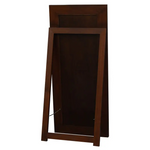 Toby Solid Mahogany Timber Standing Mirror (Mahogany) - Home & Garden > Decor