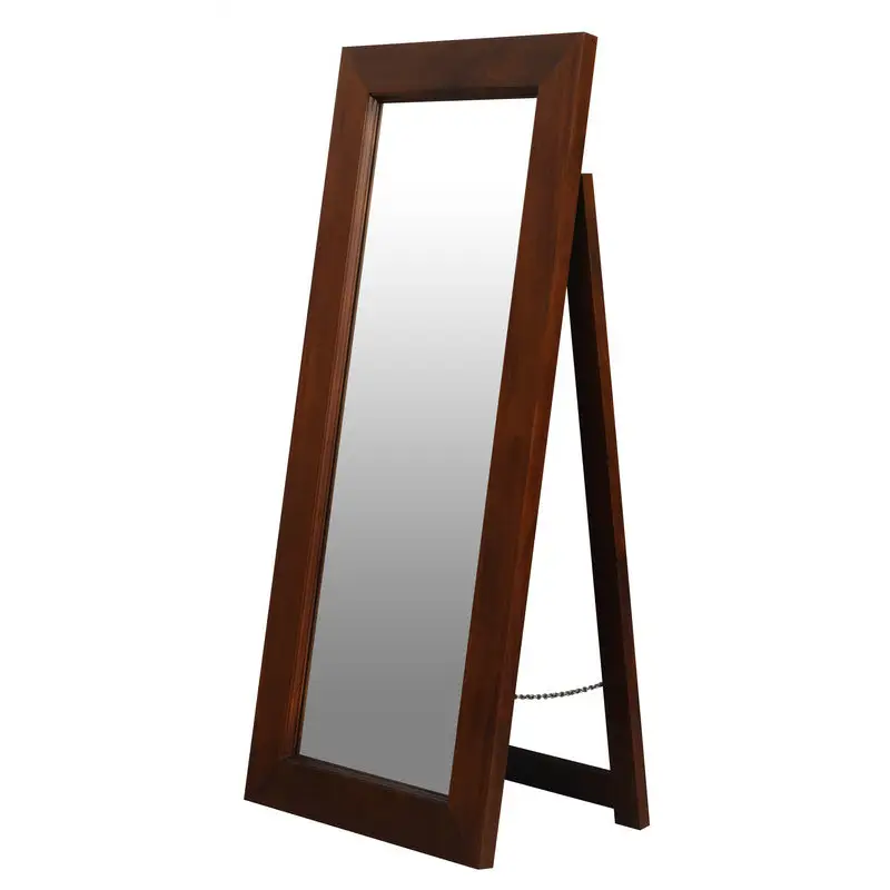 Toby Solid Mahogany Timber Standing Mirror (Mahogany) - Home & Garden > Decor