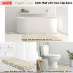 Toggle Microfiber Bath Mat Contourned Stone - Home & Garden > Bathroom Accessories