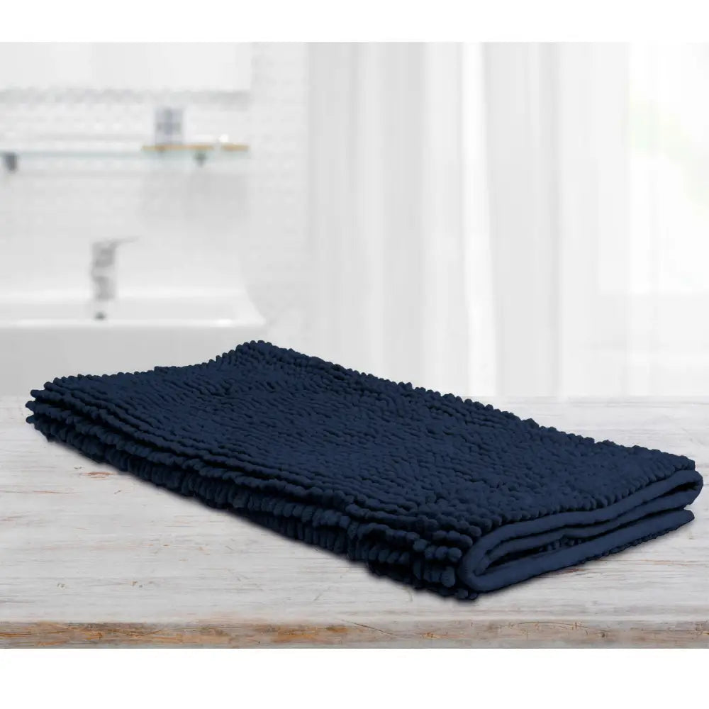 Toggle Microfiber Bath Mat Large Navy - Home & Garden > Bathroom Accessories > Bath Mats & Rugs