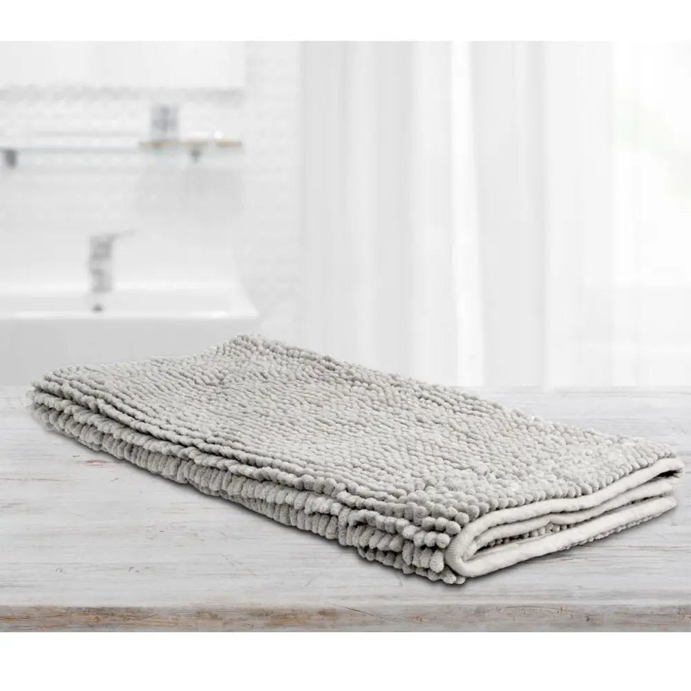 Toggle Microfiber Bath Mat Large Silver - Home & Garden > Bathroom Accessories > Bath Mats & Rugs