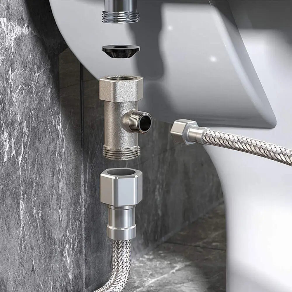Toilet Bidet Seat Dual Nozzles Bidet Non Electric Toilet Water Sprayer Bathroom - Home & Garden > Bathroom Accessories