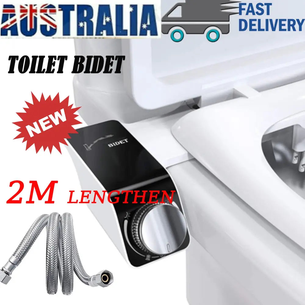 Toilet Bidet Seat Dual Nozzles Bidet Non Electric Toilet Water Sprayer Bathroom - Home & Garden > Bathroom Accessories
