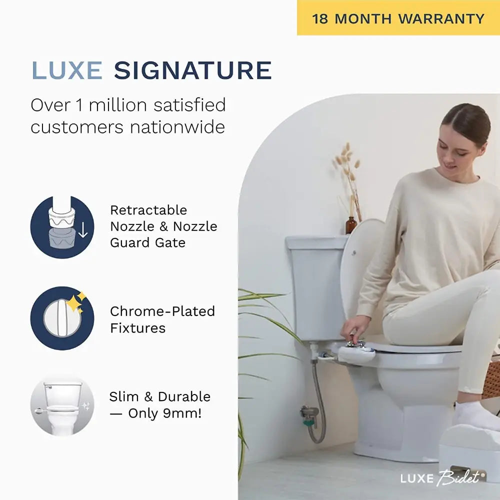 Toilet Bidet Seat Spray Hygiene Water Wash Clean Sanitation Bathroom Attachment - Furniture > Bathroom > Bidets