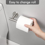 Toilet Paper Holder Bathroom Paper Roll Holder Roll Holder brushed Silver Wall Mount 304 - Home & Garden > Bathroom