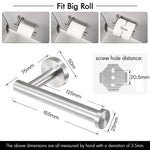 Toilet Paper Holder Bathroom Paper Roll Holder Roll Holder brushed Silver Wall Mount 304 - Home & Garden > Bathroom