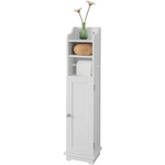 Toilet Paper Holder with Storage Freestanding Cabinet Toilet Brush Holder and Toilet Paper Dispenser 20x100x18 cm