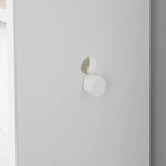 Toilet Paper Holder with Storage Freestanding Cabinet Toilet Brush Holder and Toilet Paper Dispenser 20x100x18 cm
