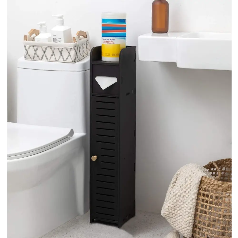 Toilet Paper Roll Holder for Bathroom (Black 80 cm) - Home & Garden > Bathroom Accessories > Toilet Paper Holders