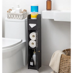 Toilet Paper Roll Holder for Bathroom (Black 80 cm) - Home & Garden > Bathroom Accessories > Toilet Paper Holders
