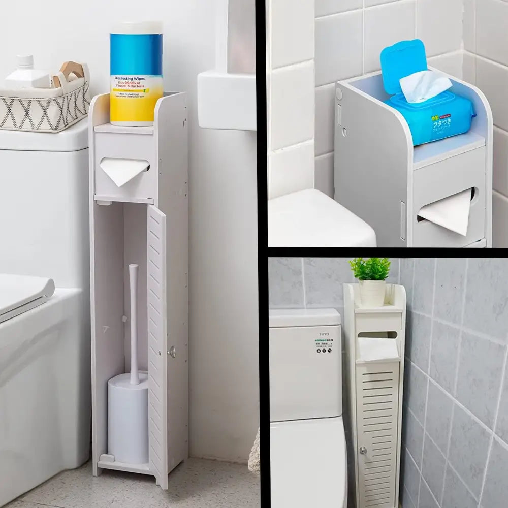 Toilet Paper Roll Holder for Bathroom (White 80 cm) - Home & Garden > Bathroom Accessories