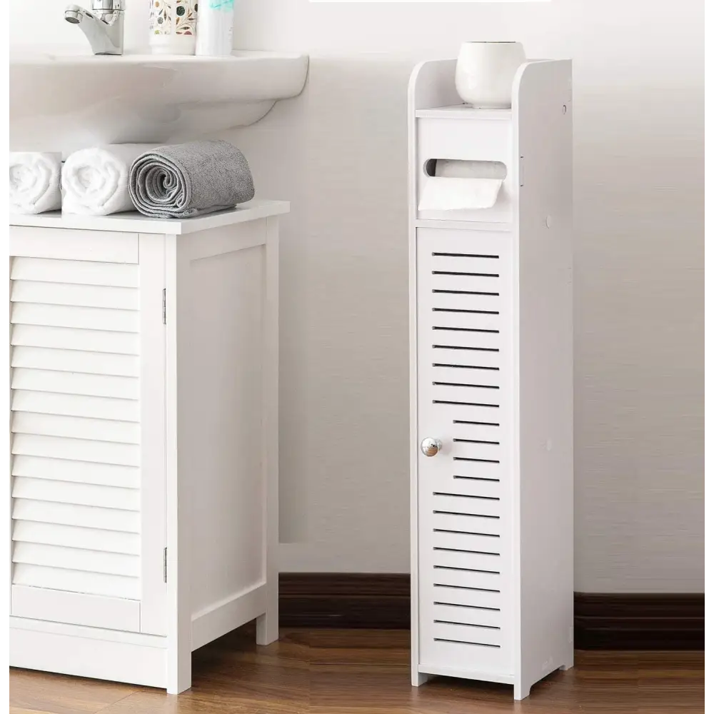 Toilet Paper Roll Holder for Bathroom (White 80 cm) - Home & Garden > Bathroom Accessories