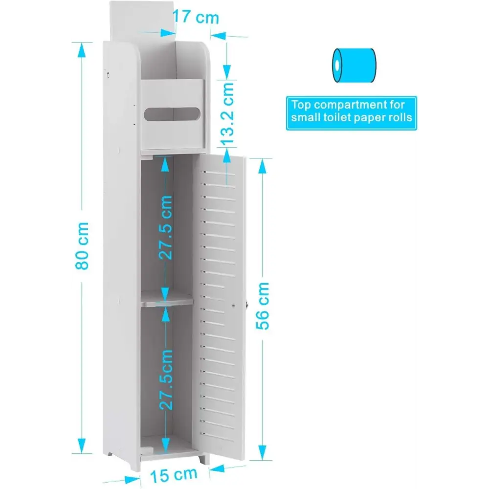Toilet Paper Roll Holder for Bathroom (White 80 cm) - Home & Garden > Bathroom Accessories