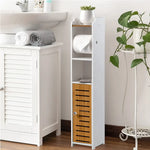 Toilet Paper Roll Holder for Bathroom with roller (Bamboo 76cm) - Home & Garden > Bathroom Accessories